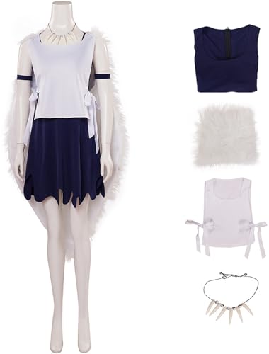 Windskids San Kostüm Damen Cosplay Anime Prinzessin Mononoke San Uniform Kleid Umhang Weste Halskette Set für Fancy Dress Up Halloween Karneval Party Maskerade Bühne Performance Verkleidung Windskids San Kostüm Damen Cosplay Anime Prinzessin Mononoke San Uniform Kleid Umhang Weste Halskette Set für Fancy Dress Up Halloween Karneval Party Maskerade Bühne Performance Verkleidung von Windskids