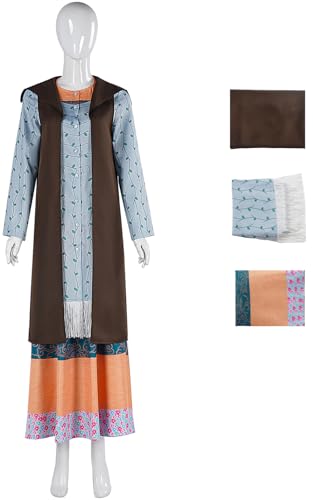 Windskids Sybill Kostüm Damen Cosplay Zauberer Sybill Patricia Trelawney Komplett Uniform Weste und Top Kleid Anzug 3 Stück für Halloween Karneval Party Maskerade Performance Verkleidung Windskids Sybill Kostüm Damen Cosplay Zauberer Sybill Patricia Trelawney Komplett Uniform Weste und Top Kleid Anzug 3 Stück für Halloween Karneval Party Maskerade Performance Verkleidung von Windskids