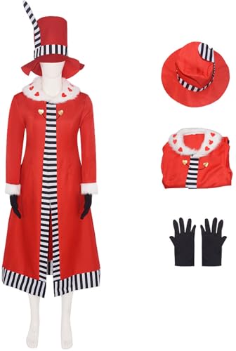 Windskids Valentinos Kostüm Erwachsene Cosplay Hazbin Hotel Valentinos Rot Jacke mit Hut Handschuhe für Unisex Halloween Weihnachten Karneval Party Geburtstag Maskerade Anime Performance Verkleidung Windskids Valentinos Kostüm Erwachsene Cosplay Hazbin Hotel Valentinos Rot Jacke mit Hut Handschuhe für Unisex Halloween Weihnachten Karneval Party Geburtstag Maskerade Anime Performance Verkleidung von Windskids