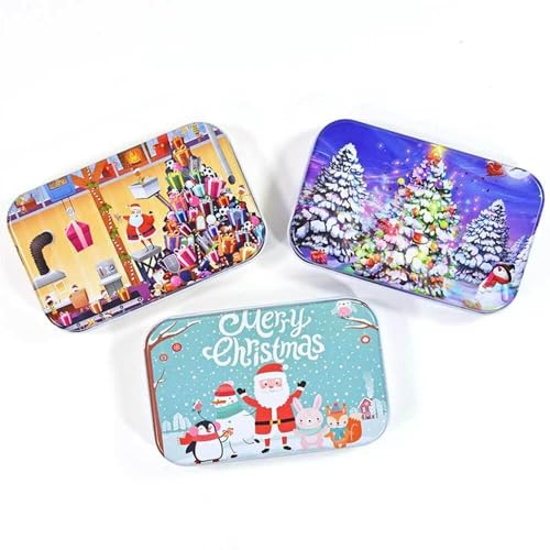 3X Kögler 60 TLG. Kinder Puzzle Weihnachtsmotive in Blechbox 22,3 x 13,8 Tombola von Winfried Kögler GmbH