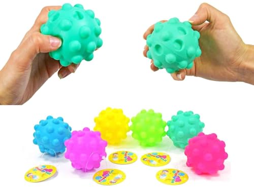 6 TLG. Set Kögler Plopp Up Bälle Spielball Antistress Ball Fidget Toys 6 cm von Winfried Kögler GmbH