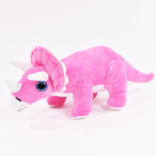 Kögler Plüsch Dino Dinosaurier Kuscheltier Schmusetier Glitzeraugen 34 cm Rosa von Winfried Kögler GmbH