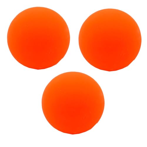 Winfried Kögler GmbH 3 x XL Neon Flummi Ball Ø 6 cm Orange Hüpfball Springball Gummiball Prallball von Winfried Kögler GmbH