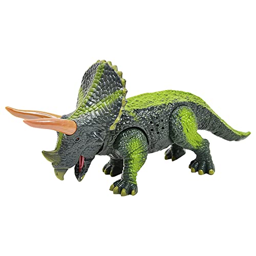 Kögler 90521 - Dinosaurier Action-Figur mit Funktionen, ca. 24 x 8,5 x 25 cm, echten Dinogeräuschen, leuchtenden Augen und beweglichen Gliedmaßen von Kögler