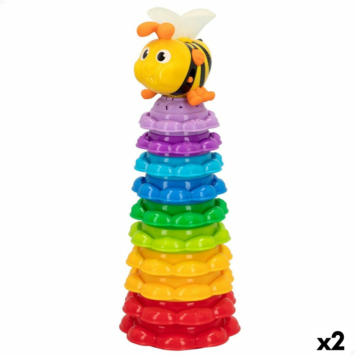 Stapelbare Bauklötze Winfun Biene 13 x 35,5 x 13 cm 2 Stück von Winfun