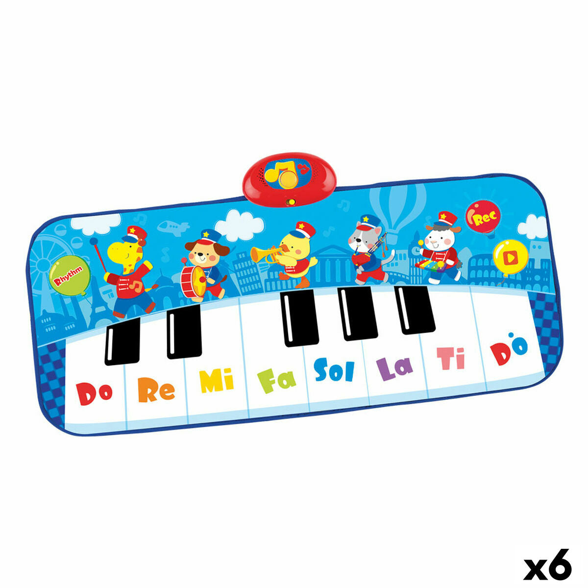 Toy piano Winfun 90 x 0,5 x 38 cm Blue animals (6 Units) von Winfun