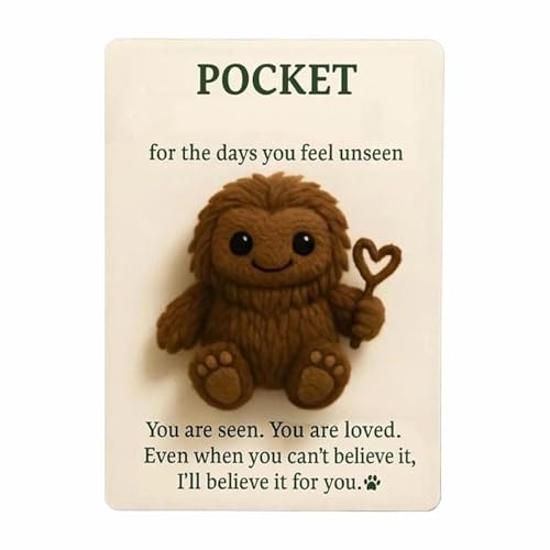 Pocket Sasquatch Plüschpuppe Umarmungen Positive Stofftier Emotionale Unterstützung Stoffpuppe Mini Puppe Tier Emotional Inspirierend Ermutigung Ermutigung Umarmungen Ermutigung - Plüsch Pock Pocket Sasquatch Plüschpuppe Umarmungen Positive Stofftier Emotionale Unterstützung Stoffpuppe Mini Puppe Tier Emotional Inspirierend Ermutigung Ermutigung Umarmungen Ermutigung - Plüsch Pock von Winkeabuy