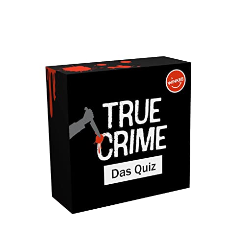 Winkee - True Crime Quiz | Spannendes Kartenspiel | 100 Quizfragen | Wissensspiel | Spiel für Erwachsene | Quiz Karten mit Fragen | Geschenk für Weihnachten, Geburtstag, Party von Winkee