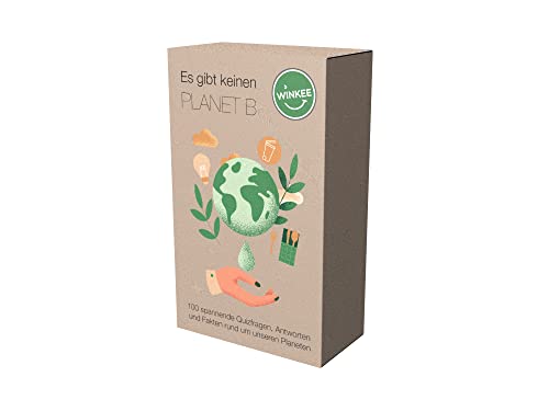 Winkee - Es gibt keinen Planet B Quiz | Ultimatives Quiz-Spiel über unser Konsumverhalten | 100 spannende Quizfragen | 100% Plastikfrei - Hergestellt aus recyceltem Material | Geschenk zum Geburtstag Winkee - Es gibt keinen Planet B Quiz | Ultimatives Quiz-Spiel über unser Konsumverhalten | 100 spannende Quizfragen | 100% Plastikfrei - Hergestellt aus recyceltem Material | Geschenk zum Geburtstag von Winkee