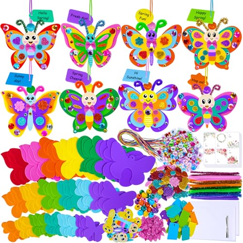 Winlyn 24 Sets Schmetterlinge Bastelsets DIY 3D Regenbogen Schmetterling Ornamente Dekorationen Kunst Set Schaumstoff Aufkleber Kunst und Handwerk für Kinder Frühling Sommer Camping Party Winlyn 24 Sets Schmetterlinge Bastelsets DIY 3D Regenbogen Schmetterling Ornamente Dekorationen Kunst Set Schaumstoff Aufkleber Kunst und Handwerk für Kinder Frühling Sommer Camping Party von Winlyn