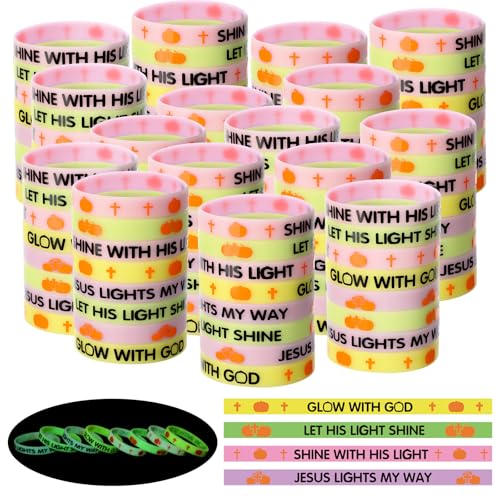 WinnerWhy 120 Stück Christian Halloween Glow in The Dark Gummi Armbänder Christian Kürbis Halloween Glow in the Dark Silikon Armbänder Halloween Party Supplies WinnerWhy 120 Stück Christian Halloween Glow in The Dark Gummi Armbänder Christian Kürbis Halloween Glow in the Dark Silikon Armbänder Halloween Party Supplies von WinnerWhy