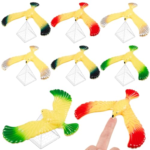 WinnerWhy 8 Stück Balance Vogel Schwerkraft Vogel mit Pyramide Kombination Physikalische Wissenschaft Erwachsene Büro Desktop Neuheit Adler Trick Party Spielzeug für Wissenschaftsliebhaber Lehrer WinnerWhy 8 Stück Balance Vogel Schwerkraft Vogel mit Pyramide Kombination Physikalische Wissenschaft Erwachsene Büro Desktop Neuheit Adler Trick Party Spielzeug für Wissenschaftsliebhaber Lehrer von WinnerWhy