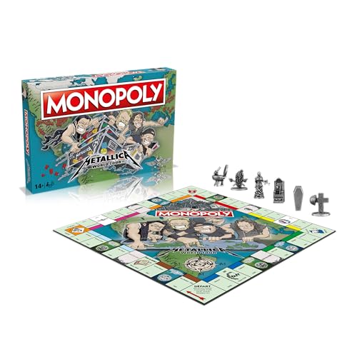 Brettspiel - WINNING MOVES - Monopoly Metallica - Begleiten Sie die Band auf einer Welttournee Brettspiel - WINNING MOVES - Monopoly Metallica - Begleiten Sie die Band auf einer Welttournee von Winning Moves