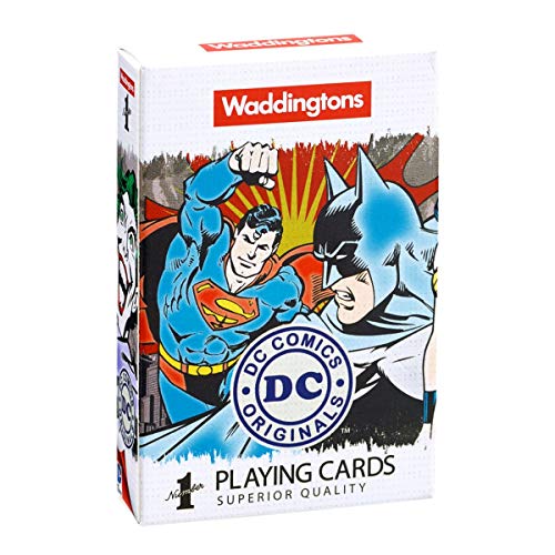 Waddingtons 13780 DC Comics Super Heroes Number 1 Retro-Spielkarten, englische Version von Waddingtons