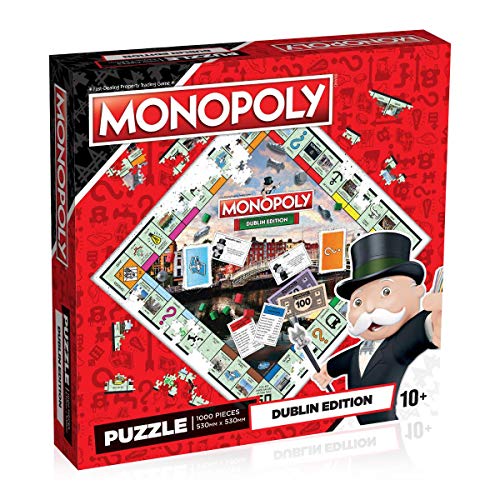Winning Moves WM01071-EN1-6 Dublin Monopoly Puzzle-Spiel, 1000 Teile von Winning Moves