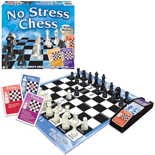 Winning Moves No Stress Schachspiel Chess - Brettspiel für 2 Spieler ab 8 Jahren von Winning Moves