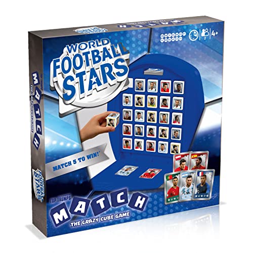Match - World Football Stars (blaue Edition) - Fußball-Würfelspiel - Alter 4+ - Multilingual von Winning Moves