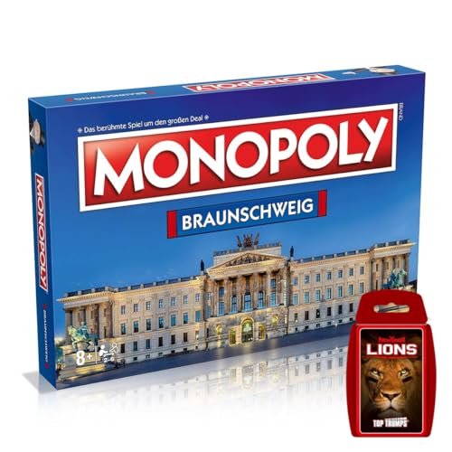 Winning Moves Monopoly - Braunschweig + Top Trumps New Yorker Lions Brettspiel Gesellschaftsspiel Cityedition von Winning Moves