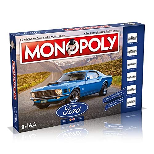 Monopoly Ford - Gesellschaftsspiel für Erwachsene und Kinder | Monopoly Special Edition | Das beliebte Brettspiel - Ab 8 Jahren für 2-6 Spieler von Winning Moves