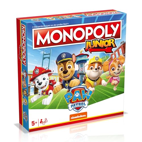Winning Moves - Monopoly junior - PAW Patrol - PAW Patrol Geschenk - Alter 5+ - Deutsch, Merhfarbig von Winning Moves