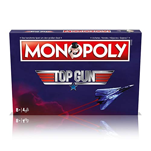Monopoly Top Gun - Gesellschaftsspiel für Erwachsene und Kinder | Monopoly Special Edition | Das beliebte Brettspiel für Fans - Ab 8 Jahren für 2-6 Spieler von Winning Moves
