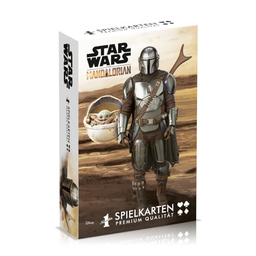 Winning Moves - Number 1 Spielkarten - The Mandalorian Baby Yoda - Star Wars Fanartikel - Alter 6+ - Deutsch von Winning Moves