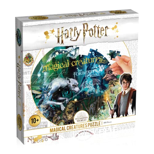 Winning Moves - Puzzle (500 Teile) - Harry Potter Magical Creatures - Harry Potter Fanartikel - Alter 10+ von Winning Moves