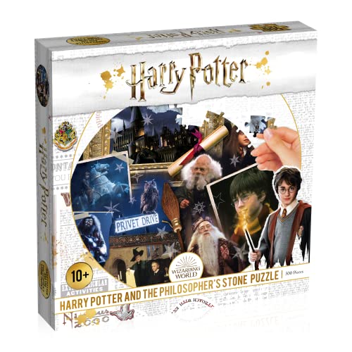 Winning Moves - Puzzle (500 Teile) - Harry Potter Philosopher's Stone - Harry Potter Fanartikel - Alter 10+ von Winning Moves