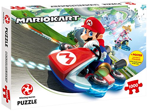 Winning Moves - Puzzle (1000 Teile) - Mario Kart Funracer - Puzzle für Kinder - Alter 10+ von Winning Moves