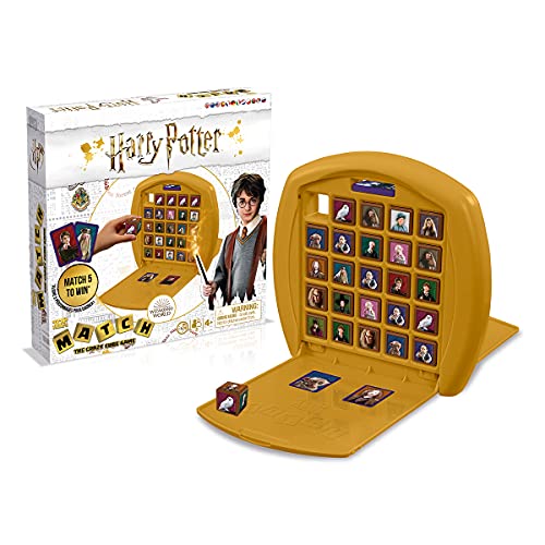 Puzzle-Spiel, Top Trumps Match Harry Potter, setzen Sie 5 gleiche Charaktere um zu gewinnen, ideales Spiel für Kinder im Alter 4+ von Winning Moves