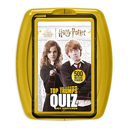 Winning Moves - TOP TRUMPS QUIZ - Harry Potter Hogwarts - Harry Potter Fanartikel - Alter 6+ - Deutsch von Winning Moves