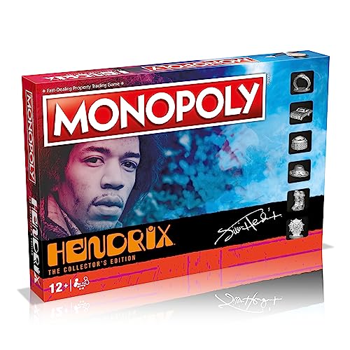 Jimi Hendrix Monopoly Brettspiel, Advance to Band of Gypsys, Electric Ladyland and Axis Bold as Love, Expand Your Empire and Trade Your Way to Victory, Gift for Players Aged 8 Plus von Monopoly