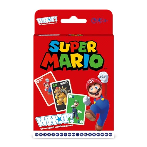 Super Mario WHOT! Card Game English Edition | Family Card Game for Ages 6 and up von Winning Moves