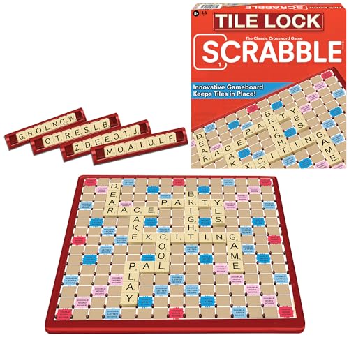 Winning Moves Scrabble Tile Lock Edition - Brettspiel für 2 bis 4 Spieler ab 8 Jahren von Winning Moves