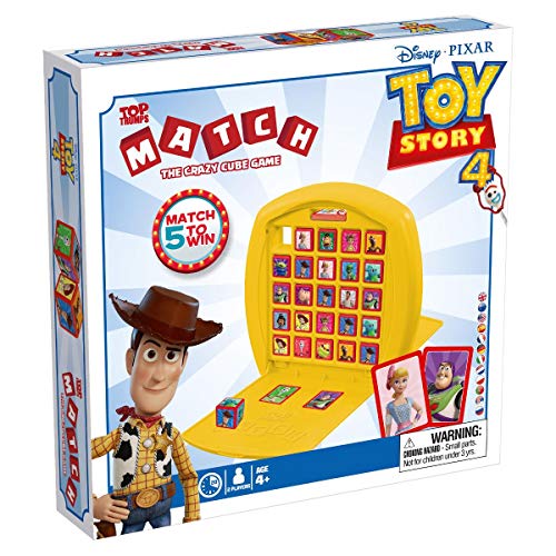 Top Trumps Toy Story 4 Match The Crazy Cube Spiel, Spielen Sie mit 15 Ihrer Lieblings-Charaktere, einschließlich Buzz Lightyear, Woody und Jessie, Reise-Brettspiel, Geschenk und Spielzeug für Jungen von Top Trumps