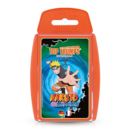 Winning Moves Top Trumps - Naruto (deutsch/französisch) Kartenspiel Quartett Trumpfspiel, Weiß, 47803 von Winning Moves