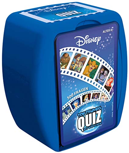 Winning Moves - TOP TRUMPS QUIZ - Disney Quiz - Disney Fanartikel - Alter 8+ - Deutsch von Winning Moves