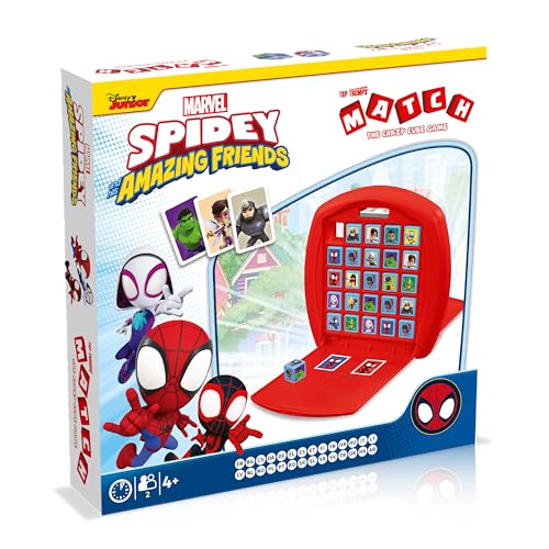 Top Trumps Spidey und seine Freunde Match – Kinderspiele Stitch 4 Jahre mehr – Logikspiel für 2 Spieler – Strategiespiele – Brettspiel von Winning Moves