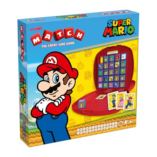 Top Trumps Super Mario Match – Kinderspiele Mario ab 4 Jahren – Logikspiel für 2 Spieler – Strategiespiele – Brettspiel von Winning Moves