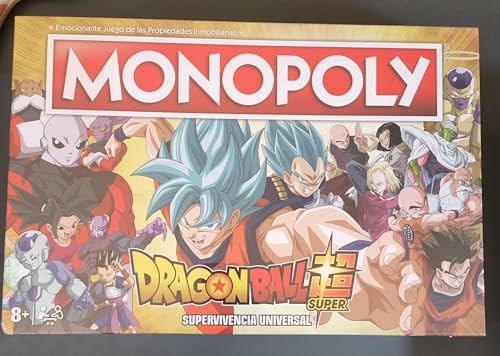 WINNING MOVES Monopoly Dragon Ball Super – Brettspiel für Immobilien, Version in Spanisch WINNING MOVES Monopoly Dragon Ball Super – Brettspiel für Immobilien, Version in Spanisch von Winning Moves
