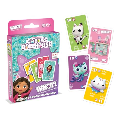 Waddingtons Nummer 1 Gabby's Dollhouse WHOT, abwechselnd passende Formen, Zahlen, klassisches Familienspiel, Reisespiel, tolles Geschenk für Kinder ab 5 Jahren Waddingtons Nummer 1 Gabby's Dollhouse WHOT, abwechselnd passende Formen, Zahlen, klassisches Familienspiel, Reisespiel, tolles Geschenk für Kinder ab 5 Jahren von Winning Moves