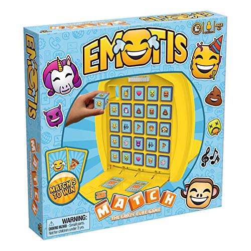 Winning Moves 01694 MATCH Emotis - das strategische Würfelspiel für Kinder ab 4 Jahren für 2 Spieler oder Teams, Standard von Winning Moves