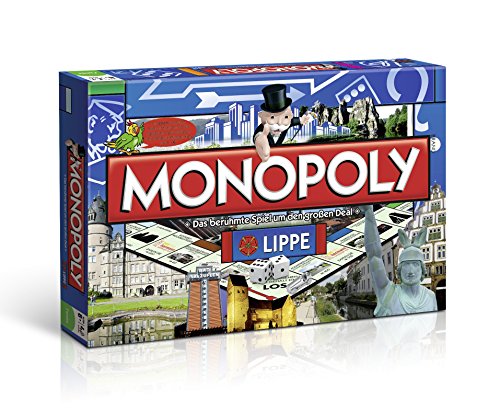 Winning Moves - Monopoly Lippe Brettspiel, Gesellschaftsspiel für 2 Spieler ab 8 Jahren von Winning Moves