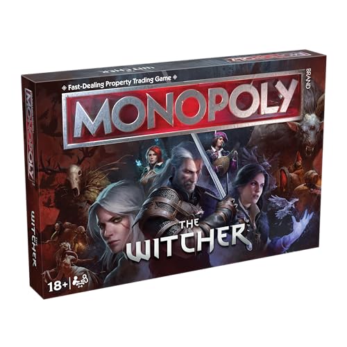 Winning Moves Brettspiel Witcher Monopoly ist optimal für 2-6 Spieler und ein Geschenk für Fans ab 18 Jahren von Winning Moves