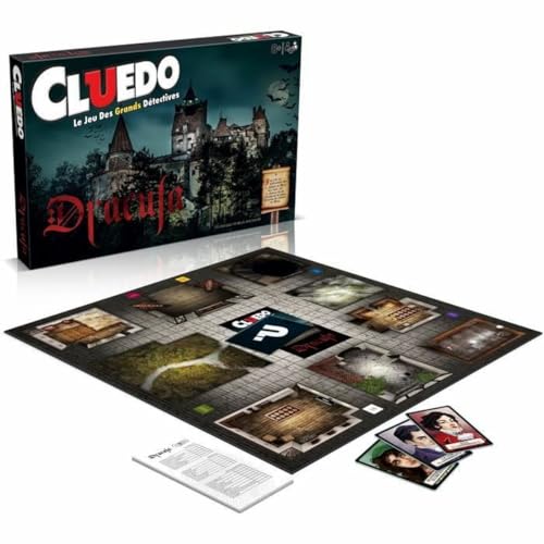 Winning Moves - CLUEDO Dracula – Gesellschaftsspiel – Brettspiel – französische Version von Winning Moves