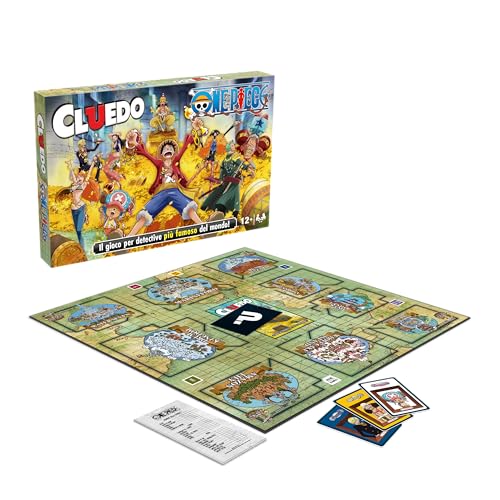 Winning Moves Cluedo Italian One Piece Board Game - Brettspiele für Erwachsene und Kinder, für 2-6 Spieler, Brettspiele für Kinder 12 Jahre von Winning Moves