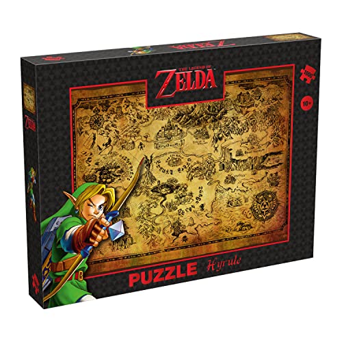 Winning Moves - Puzzle (1000 Teile) - Zelda Hyrule Field - Zelda Merchandise - Alter 10+ von Winning Moves