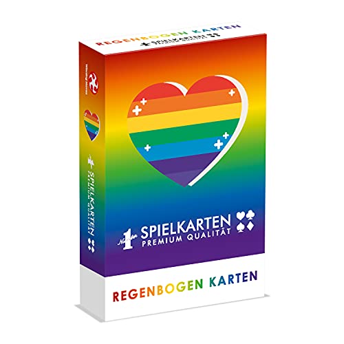 Winning Moves - Number 1 Spielkarten - Rainbow Deck - Kartenspiel - Alter 6+ - Deutsch von Winning Moves