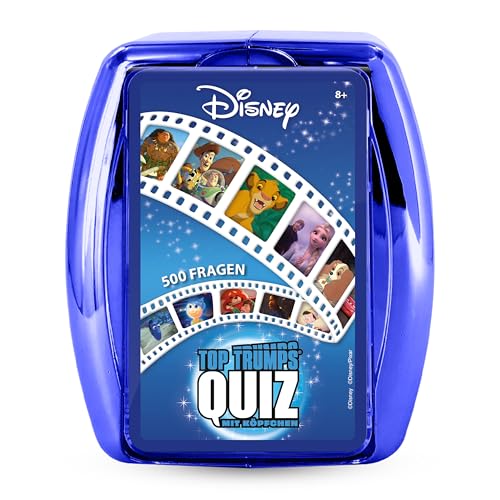 Winning Moves - TOP Trumps Quiz - Disney Vol. 2 - Mit Anna und ELSA, Toystory und vielen mehr - Alter 8+ - Deutsch, Blau Winning Moves - TOP Trumps Quiz - Disney Vol. 2 - Mit Anna und ELSA, Toystory und vielen mehr - Alter 8+ - Deutsch, Blau von Winning Moves