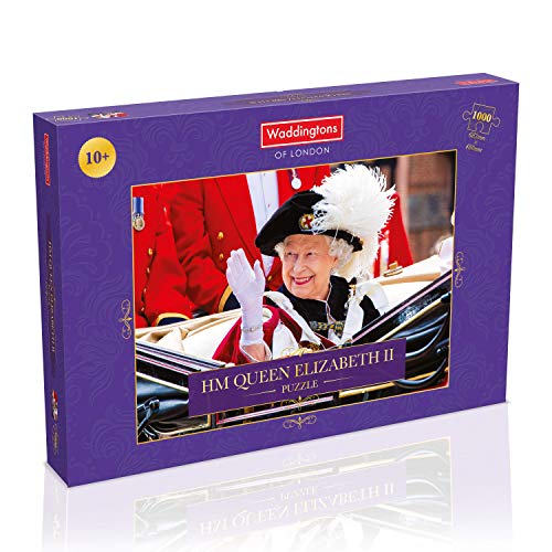 Winning Moves HM Queen Elizabeth Single Image 1000 Pieces Puzzle Game, Piece Together HM Queen Elizabeth as she greets passanten, Geschenk for Ages 10 + Winning Moves HM Queen Elizabeth Single Image 1000 Pieces Puzzle Game, Piece Together HM Queen Elizabeth as she greets passanten, Geschenk for Ages 10 + von Winning Moves
